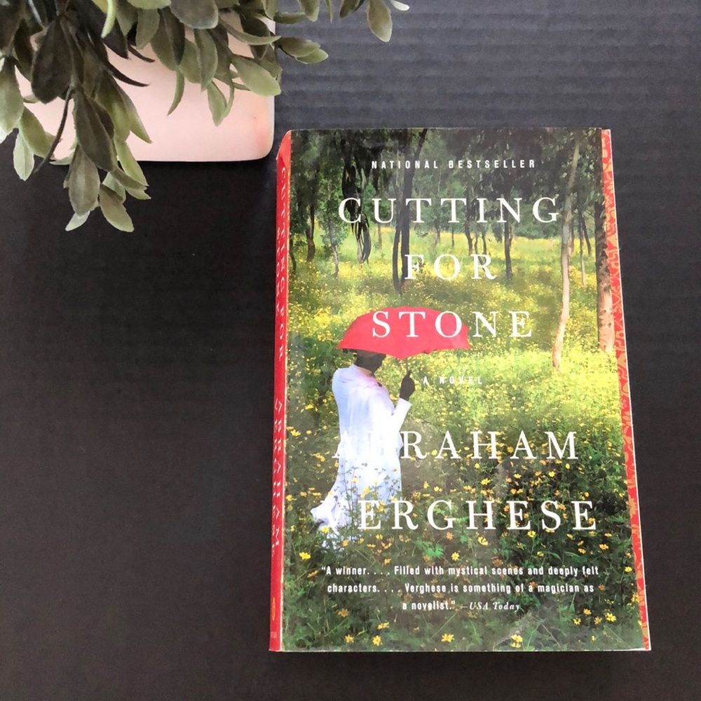 “Cutting for Stone” by Abram Verghese paperback novel